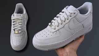 NIKE AIR FORCE 1 STANDARD LACING  Nike AF1 Original Lacing [upl. by Ottinger]