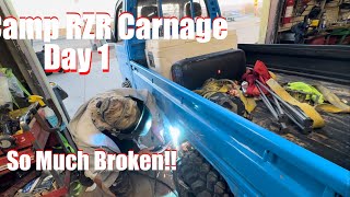 GLAMIS FAB CAMP RZR 2024 Halloween weekend DAY 1 Carnage [upl. by Lrak963]