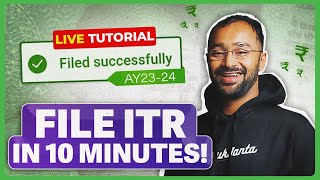 How to file ITR AY2023 ITR filling TUTORIAL for SALARIED EMPLOYEES  Income Tax Return  ITR 1 [upl. by Neff103]