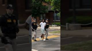 Cops make arrest mid interview in Trenton NJ with OneEbk trentonnj aptvproductions hoodvlog [upl. by Benedetta]