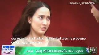 Engsub James Jirayu is learning in acting with Taew Natapohn [upl. by Amitak]