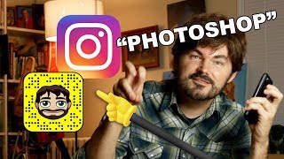 Instagram amp Snapchat HACK  quotPhotoshopquot on your PHONE  Knoptop [upl. by Otto]