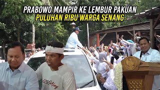 PRABOWO MAMPIR KE LEMBUR PAKUAN  PULUHAN RIBU WARGA SUBANG DAN SUMEDANG SENANG [upl. by Erdried]