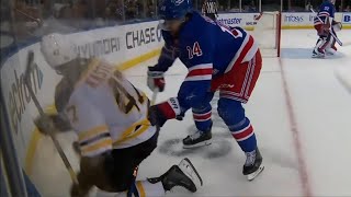 Mark Kastelic Challenges Connor Mackey After Hit Along Boards [upl. by Atteuqcaj995]