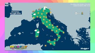 Le previsioni meteo del weekend  Weekly 15072023 [upl. by Roleat]