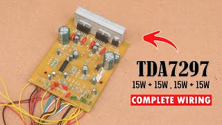 TDA7297 Amplifier Board Full Wiring amp Review in Hindi  TDA7297 IC Circuit Diagram [upl. by Velda]