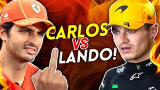 Why CARLOS flipped LANDO the bird [upl. by Zetram316]