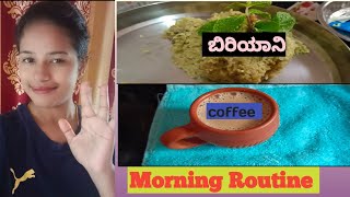 Morning Routine Vlog  Timing Recipe 😋 chicken Biryani kannada vlog  chaithuvlog 😍 [upl. by Armelda]