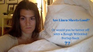 Should You Get Linen Sheets Are They Worth it Review of My Rough Linen Sheets [upl. by Richy]