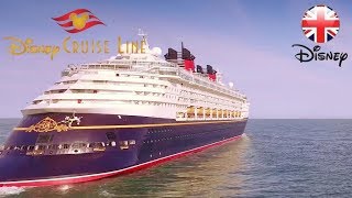 DISNEY CRUISE LINE  Drone Video of the Disney Cruise Ship  Official Disney UK [upl. by Eberle]