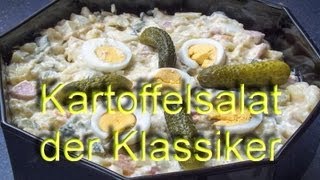 Kartoffelsalat der Klassiker mit Gurke Ei Fleischwurst und Apfel [upl. by Nitsa]