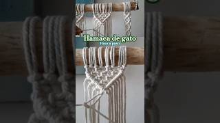 hamaca de gato gatos macrametutorial macrame macramewalldecor [upl. by Adnilrem]