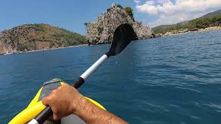 In canoa verso lo scoglio Mingardo  Palinuro [upl. by Sorci355]