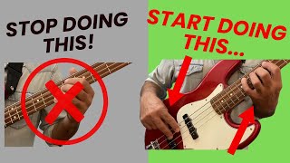 The 1 Technique Mistake KILLING Your Bass Playing [upl. by Audrye]