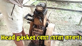 8hp diesel engine head gasket replacement।।head gasket replacement cost [upl. by Dwan]