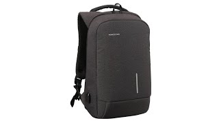 Kingsons Antitheft USB Charging 136156 inch Laptop Backpack Dark Gray [upl. by Tombaugh310]