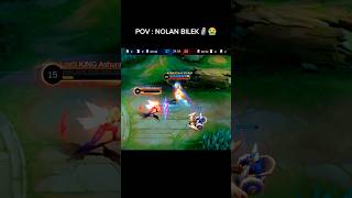 SORRY NOLAN IM NOT KILL YOU😭😂 mobilelegends mlbb chou funny shorts viralvideo trending fyp [upl. by Ytok216]