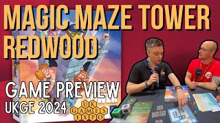 UKGE 2024 Redwood and Magic Maze Tower Previews with Sit Down Games [upl. by Maegan]