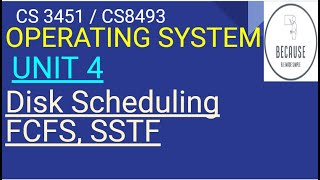 411 Disk Scheduling FCFS AND SSTF in Tamil [upl. by Wilburn]