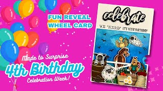 FUN Kinetic Card Idea EASY Reveal Wheel [upl. by Ariaek]