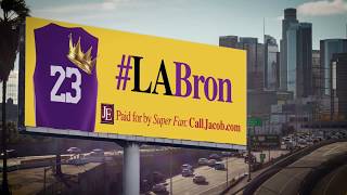 Call Jacob  LABron Billboards by Los Angeles Personal Injury Attorney  Jacob Emrani [upl. by Elik]