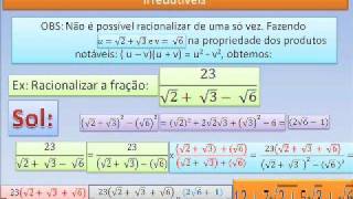 RACIONALIZAÇÃO DE DENOMINADORES  FÁCIL FÁCIL  PASRTE 2 DE 2  CC V16 [upl. by Gleason133]