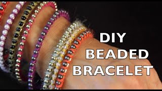 DIY Bracelet  How To Make A Beaded Bracelet [upl. by Layton]