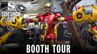 Hot Toys Marvel Sixth Scale and Quarter Scale Booth Tour  Sideshow Con SDCC 2022 [upl. by Marquez]