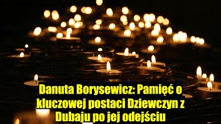 Zmarła Danuta Borysewicz – kluczowa postać fenomenalnych Dziewczyn z Dubaju [upl. by Atsugua]