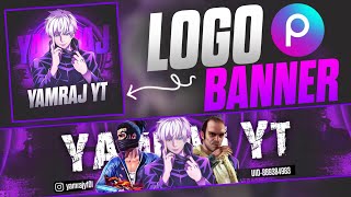 How To Make YouTube Channel Logo And Banner In PicsArt 🔥 [upl. by Amalburga]