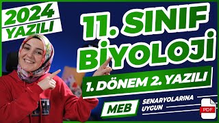 11Sınıf Biyoloji 1Dönem 2Yazılı 20232024 yazılı biyoloji [upl. by Oly]