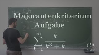 Majorantenkriterium Aufgabe Lösung Analysis [upl. by Cirenoj]