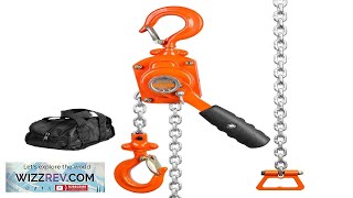 VEVOR Manual Lever Chain Hoist 12 Ton 1100 lbs Capacity 5 FT Review [upl. by Eirrod268]