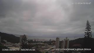 VISÃO PANORÂMICA PRAIA BRAVA  ITAJAÍ  SC  SÍTIO DOM PEPPE  ITAJAI AO VIVO [upl. by Miun]