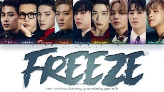 KARTRIDER X NCT 127  Freeze Lyrics Color CodedHanRomEng [upl. by Ahsiemac]