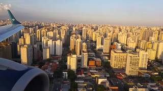 Beautiful landing at Sao paulo  Congonhas airport [upl. by Attlee495]