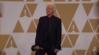 Roger Deakins wins Oscar for Best Cinematography  Oscars 2018  Full Backstage Interview [upl. by Nibor205]