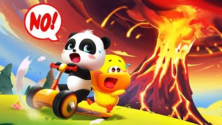 Baby Pandas Science World 6  Join Kiki and Learn About Different Volcano Types  BabyBus Game [upl. by Brittney165]