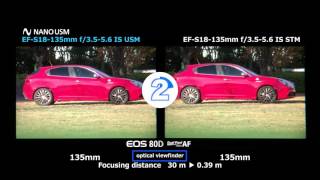 Canon EFS 18135mm f3556 IS USM  AF Speed Comparison [upl. by Essie186]