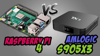 Raspberry Pi 4 vs Amlogic S905x3 [upl. by Kcirredal]