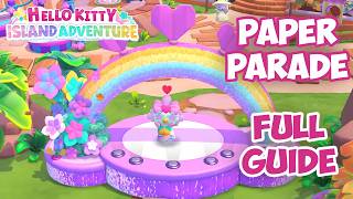 Everything you need to know about the Paper Parade event in Hello Kitty Island Adventure 175 [upl. by Ettevy508]