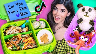 I tried Satisfying Food Art Bento Lunches on Tik Tok [upl. by Luci]