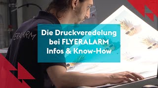 Die Druckveredelung bei FLYERALARM Infos amp Know How [upl. by Arrol]