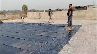 mastic sheet bitumen work construction work damar work [upl. by Nitza]