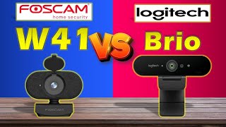 FOSCAM W41 VS LOGITECH BRIO FULL COMPARISON [upl. by Redfield]