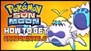 Pokemon Sun and Moon How to Evolve Crabrawler to Crabominable  How to get Crabominable [upl. by Oecam]