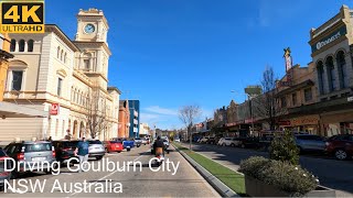 Driving Goulburn City  NSW Australia  4K UHD [upl. by Yelnahs]