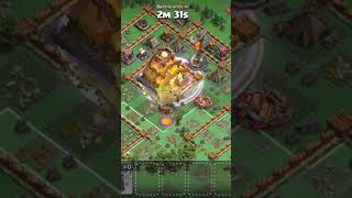 Mountain Golem Vs Capital Hall Attack 7×2 coc clashofclans youtubeshorts shorts fight gaming [upl. by Adnawaj183]