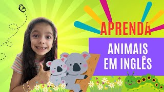 ANIMAIS em INGLÊS ⭐️ Aprenda o nome dos animais em inglês ✨ [upl. by Lerred]