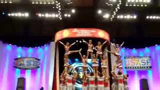 Bangkok University Cheerleading Team 2014 The Cheerleading World [upl. by Moclam299]